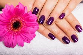 purple manicure